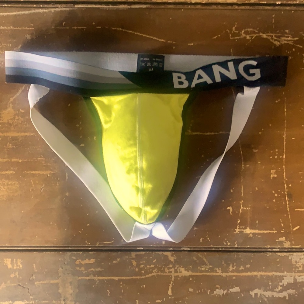 Bang brand jock size medium. Sexy yellow